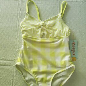 Girls' Gingham Check One Piece Swimsuit - Cat & Jack™ Green S